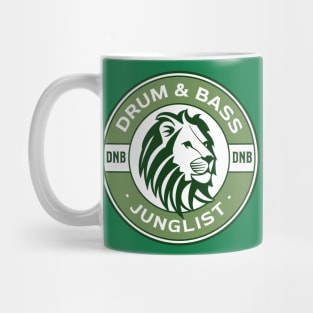 DRUM AND BASS  - Lion Life Saver (green) Mug